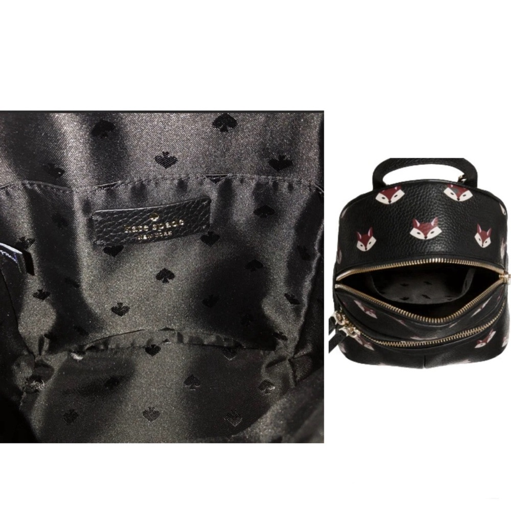 🦊♠️Kate Spade New York Out of the Woods Fox Mini Backpack w/COA♠️🦊 - Picture 8 of 12